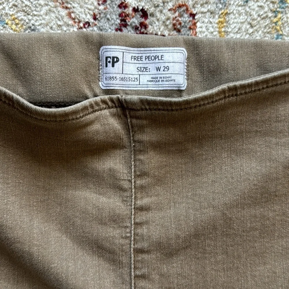 NWT Free People Beige Jeggings Skinny Pants Size 29 - Picture 3 of 8